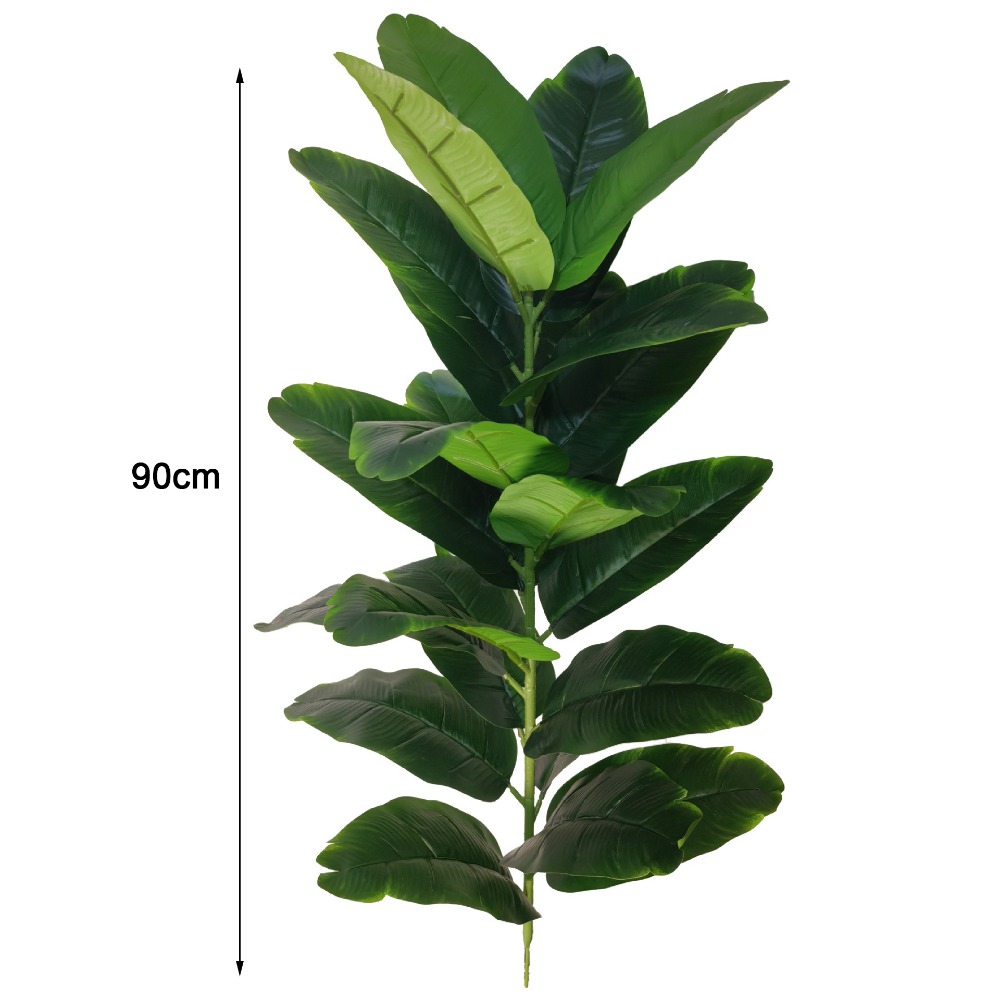 Ficus Lyrata Tree - Green Plastic Artificial Ficus Tree Large