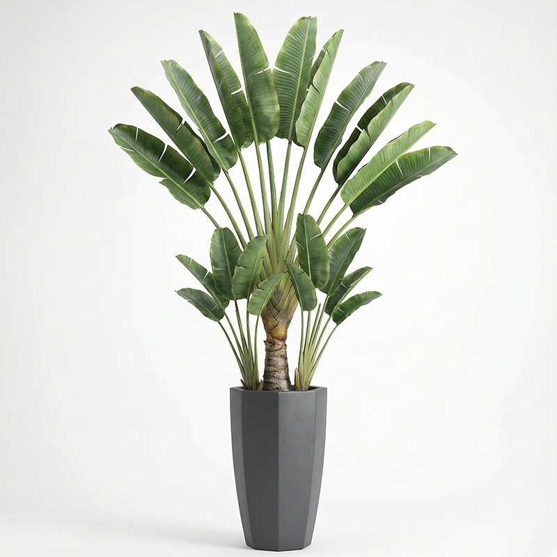 Ficus Lyrata Tree - High-Simulation Plastic Fiddle Leaf Fig Tree