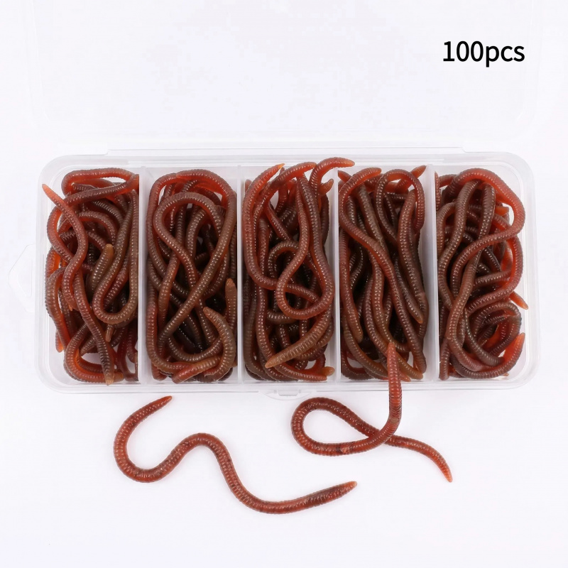 Aglaonema Red - 100pcs Soft Lure Bass Bream Bloodworm