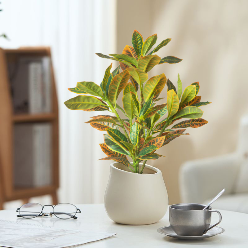 Ficus Lyrata Tree - 24-41cm Artificial Plants Fake Ficus Tree