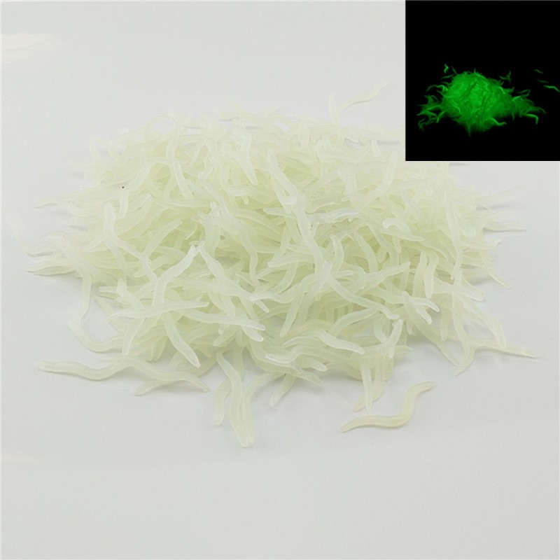 Aglaonema Red - 60pcs 4cm Fishing Silicone Luminous Simulation