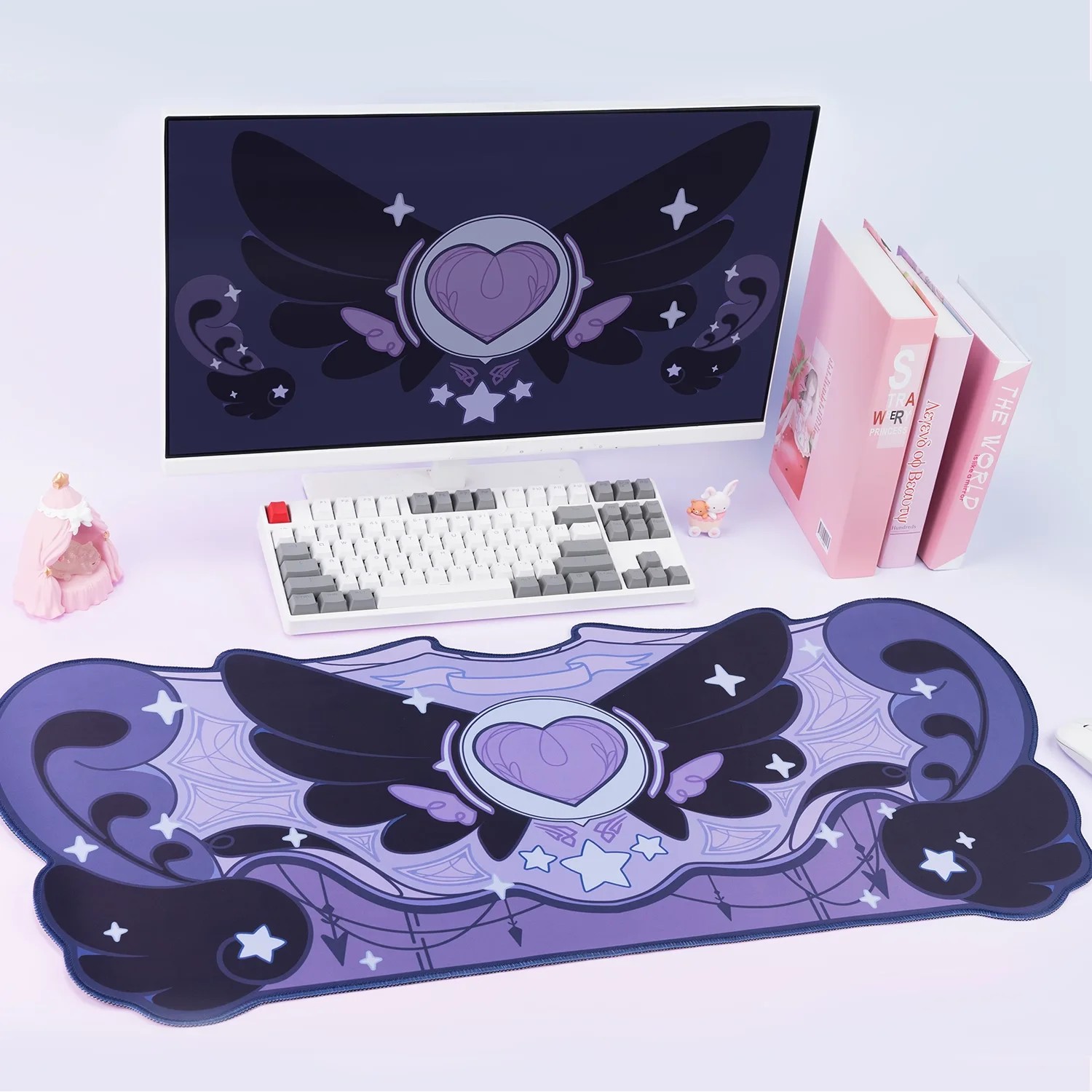 Tradescantia Purple - VIKAMA Mouse Pad Desk Mat Irregular