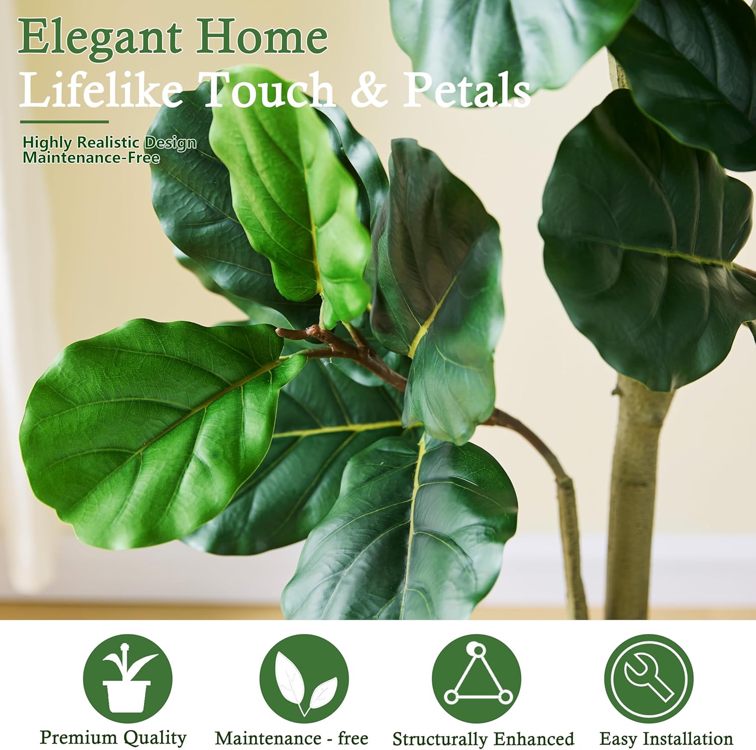 135cm Artificial Fiddle Leaf F - огляд і ціна Ficus Lyrata Tree