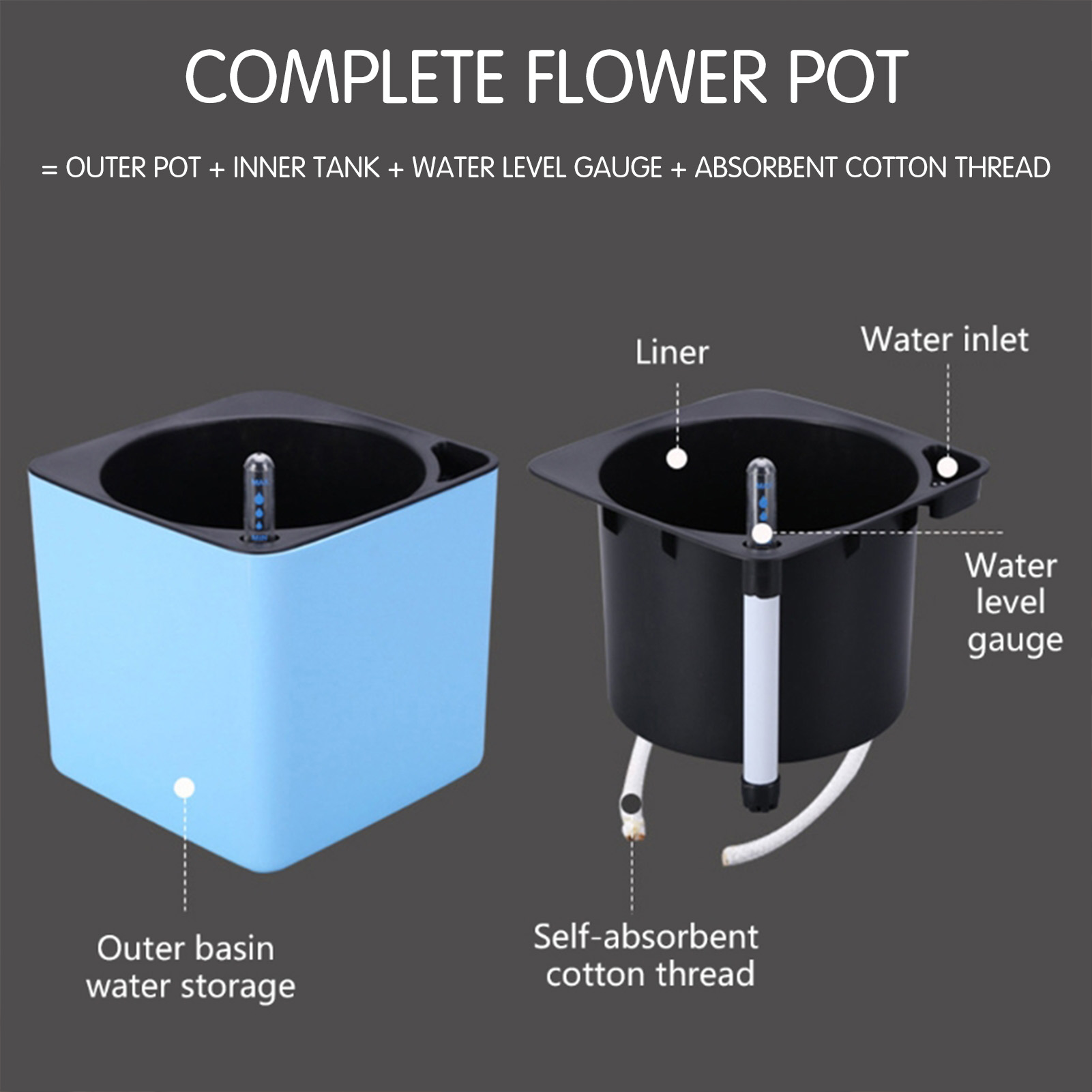 Automatic Self Watering Flower - огляд і ціна Aloe Vera Pot