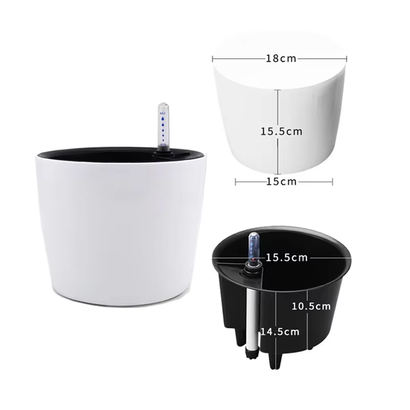 Self Watering Planter White Fl - огляд і ціна Aloe Vera Pot