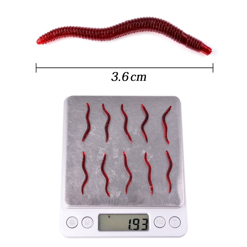 50pcs Lifelike Red Worm Soft L - огляд і ціна Aglaonema Red