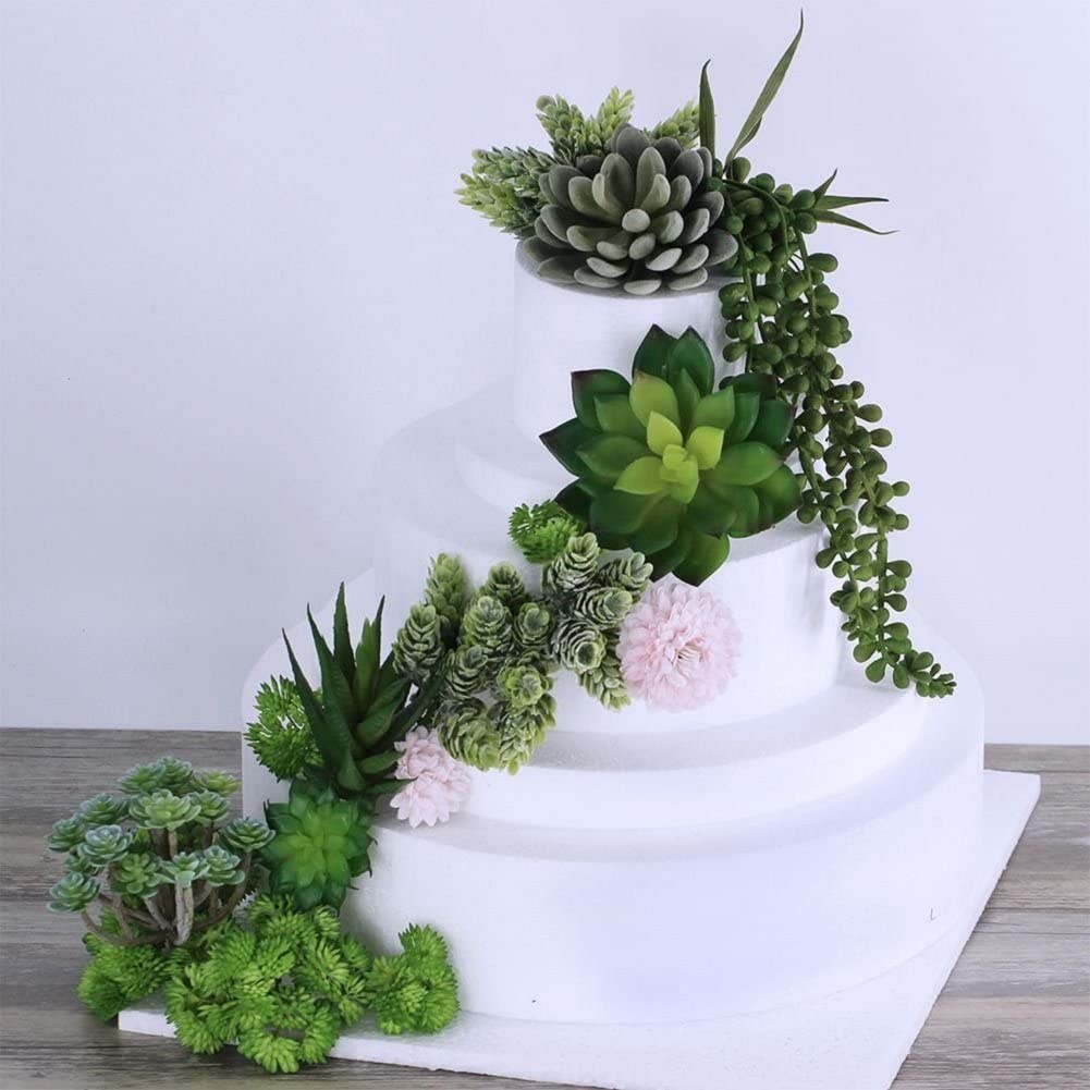 15pcs Artificial Succulent Pla - огляд і ціна Echeveria Succulent