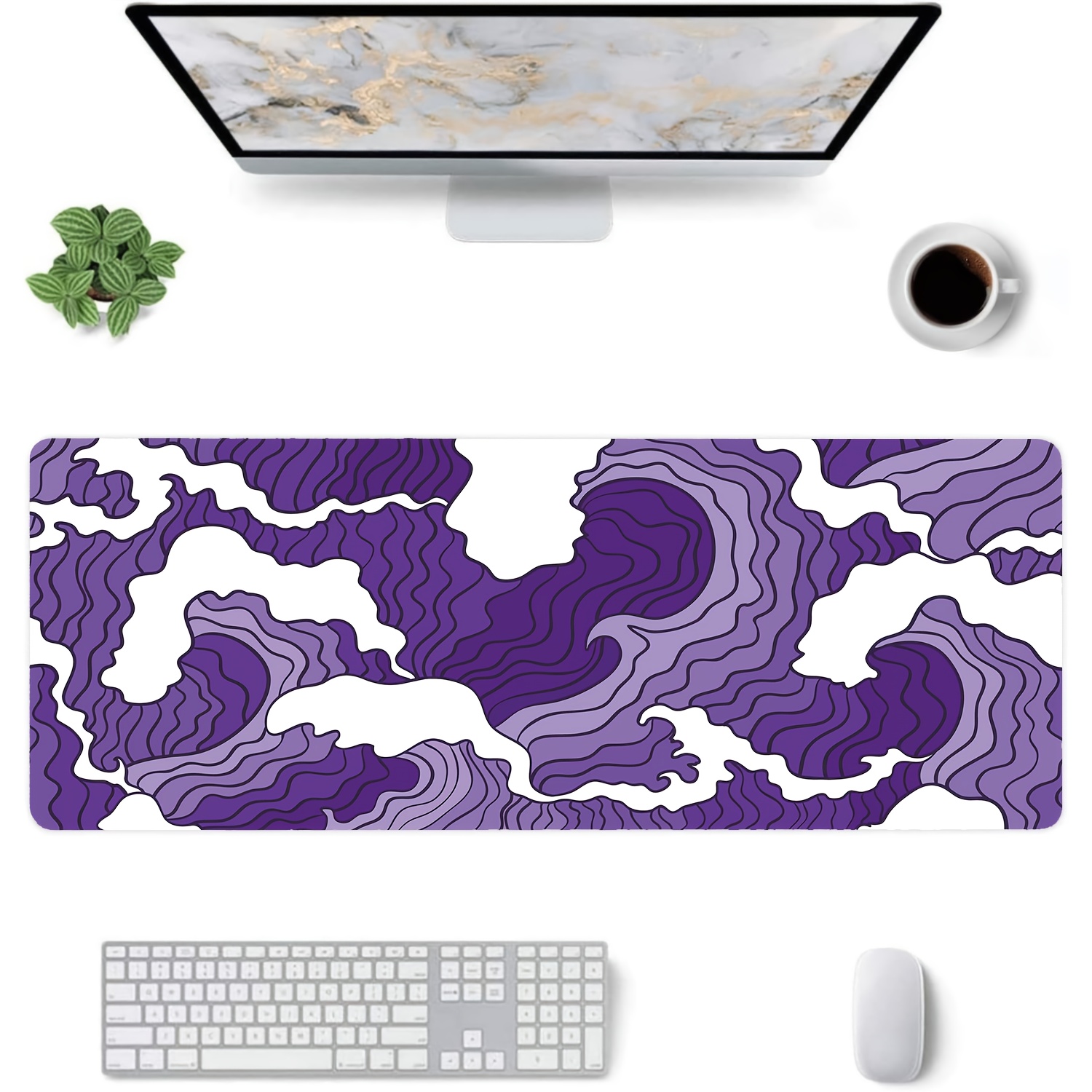 Purple and White Waves Art Des - огляд і ціна Tradescantia Purple