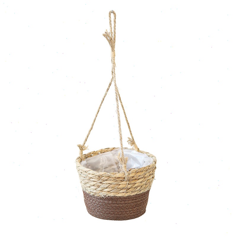 Straw Hanging Basket Flower Po - огляд і ціна Spider Plant Hanging