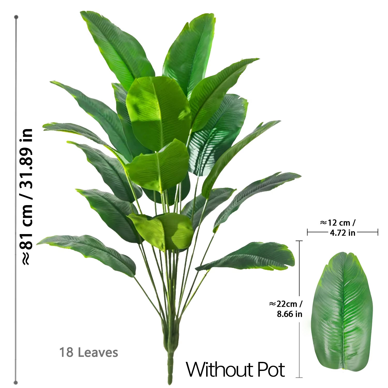67-112cm Artificial Plants Lar - огляд і ціна Ficus Lyrata Tree