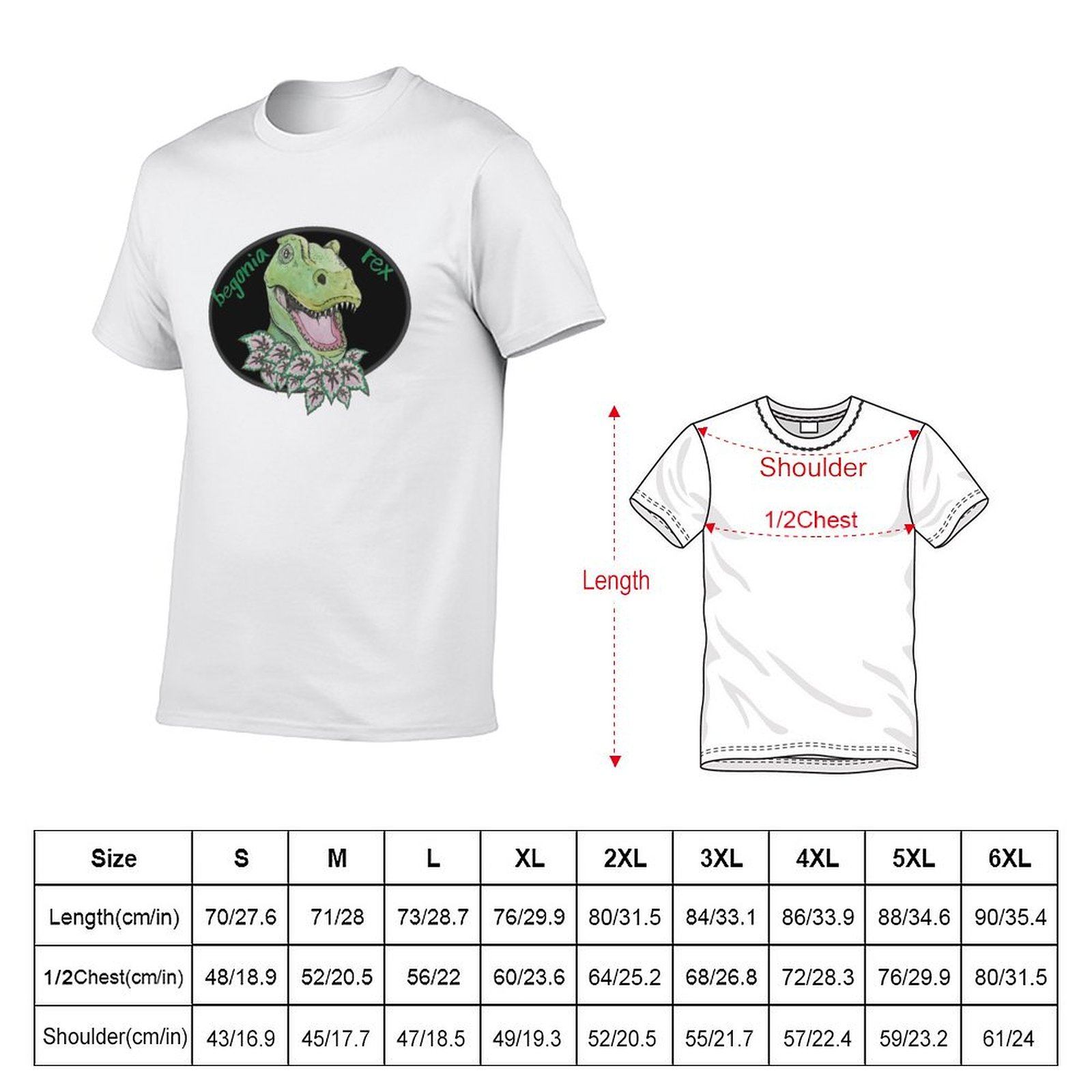 T rex begonia T-Shirt Basic So - огляд і ціна Begonia Rex